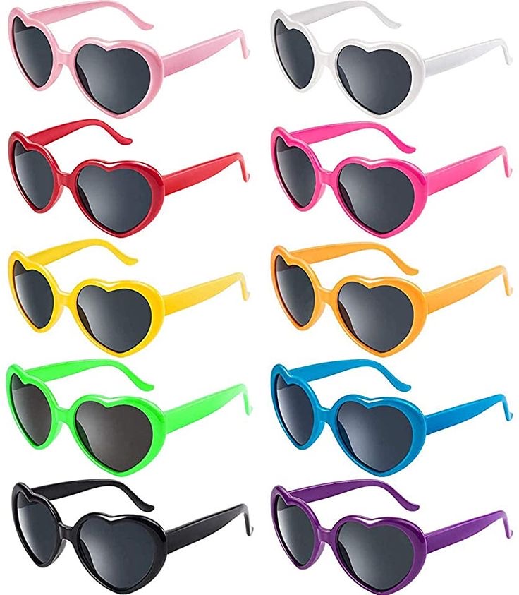 Lunettes de soleil en forme de cœur avec logo – objet publicitaire