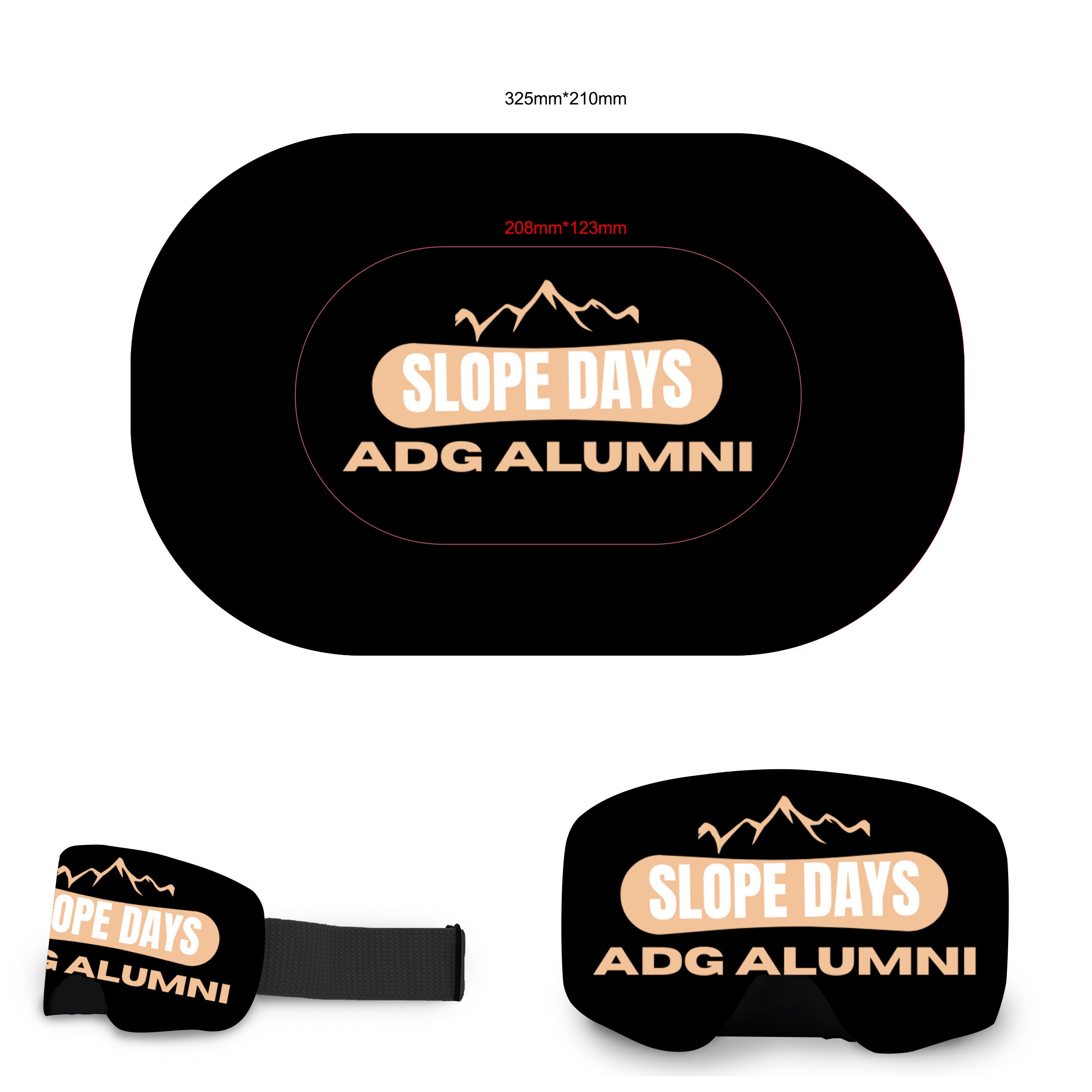 Copri maschera da sci personalizzata | Copri maschera da sci con logo